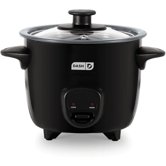 Dash Mini Ceramic Rice Cooker - Single-Serve Design