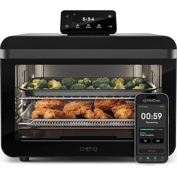 CHEF iQ MiniOven Smart Toaster Oven Air Fryer Combo