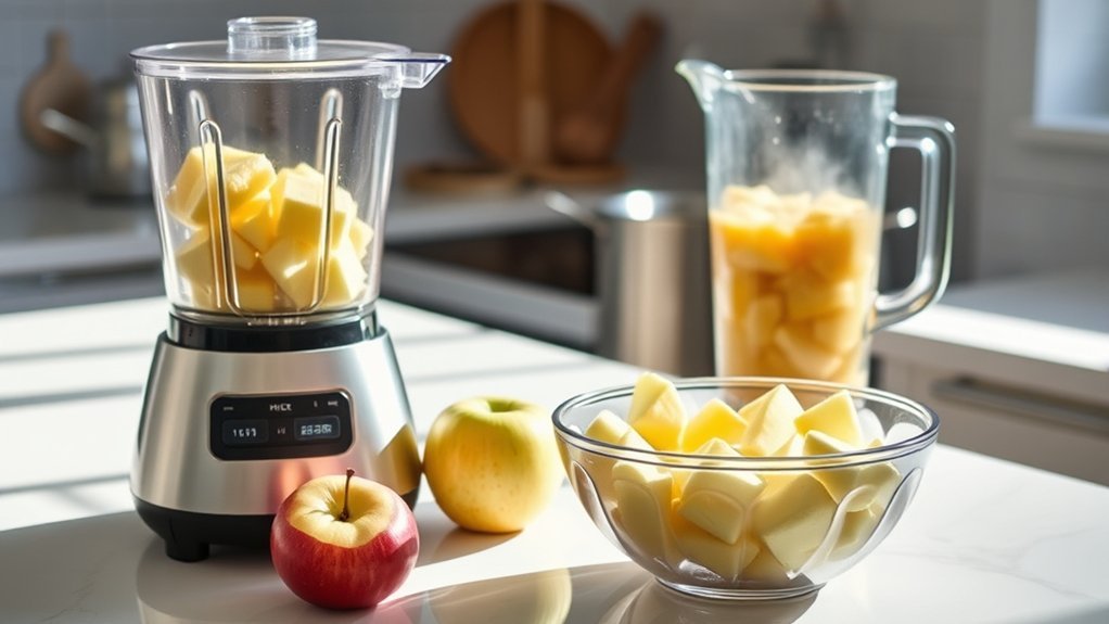 smooth applesauce blending techniques