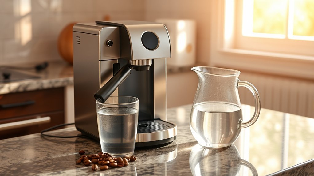 softened water coffee maker