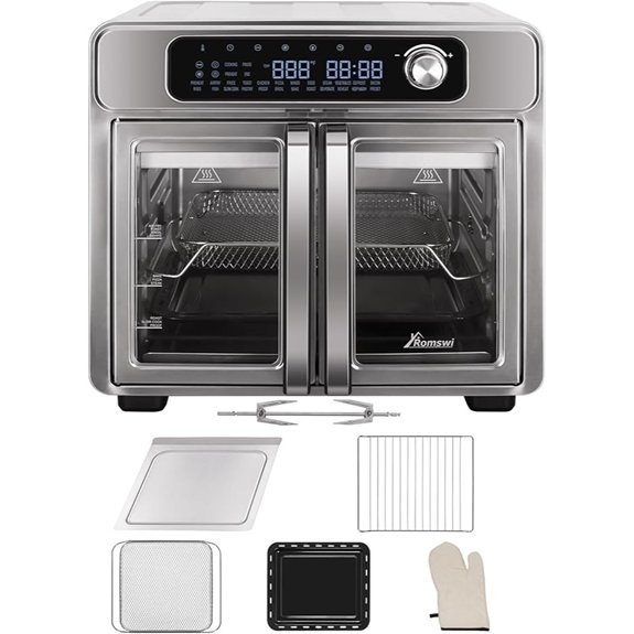 Extra Large French Door Air Fryer Toaster Oven