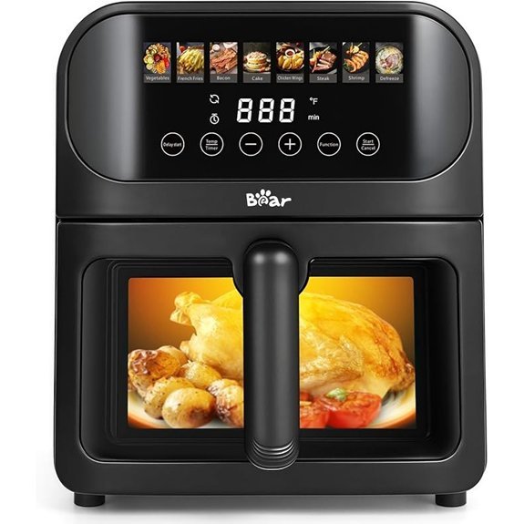 Bear Stainless Steel Air Fryer with 8 Presets