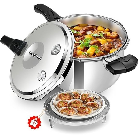 Stainless Steel Pressure Cooker (4.22qt)