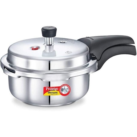 Prestige Deluxe Alpha Stainless Steel Pressure Cooker 2 Liters/2.11 Quarts