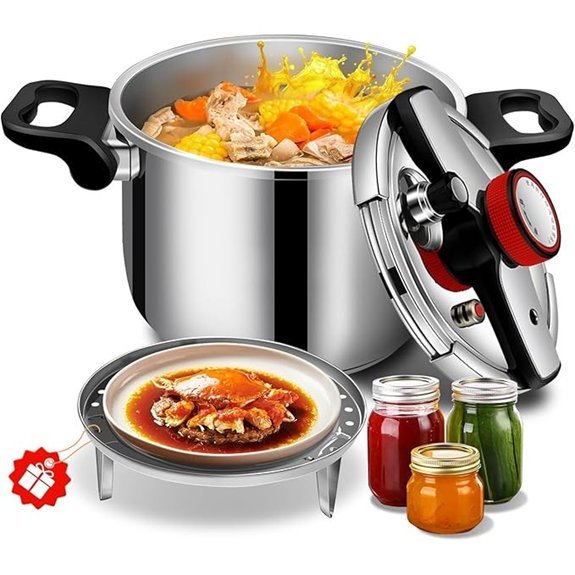 KAIVESEA 8.46 Quart Stainless Steel Pressure Cooker