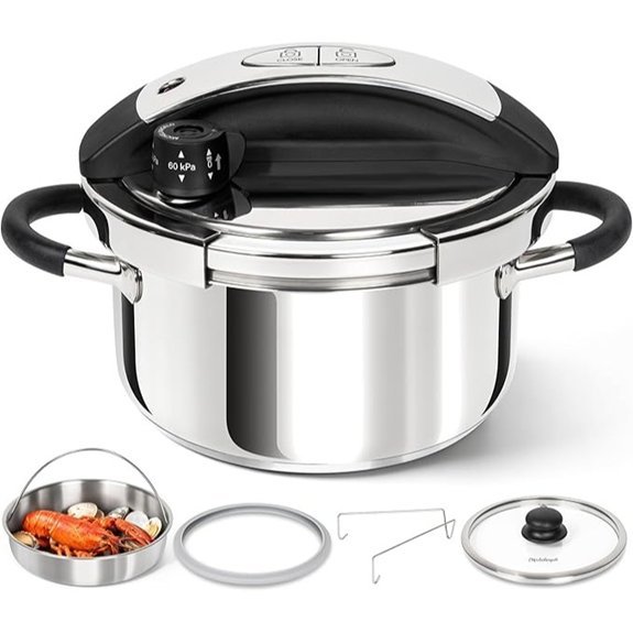 MICHELANGELO Small Stainless Steel Pressure Cooker