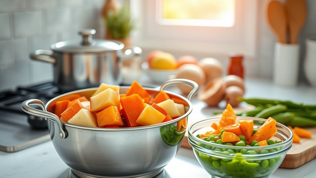 steaming preserves nutrients effectively