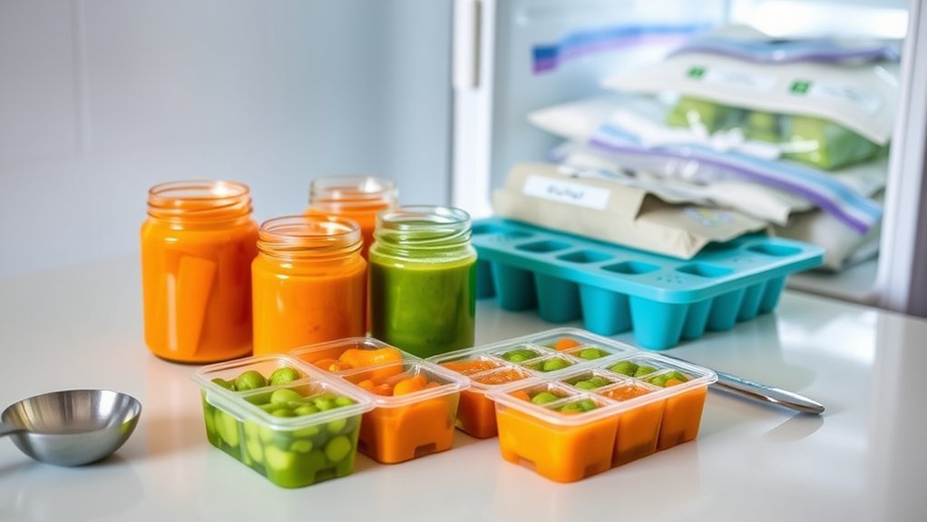 store and freeze baby food