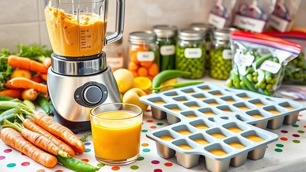 store and freeze baby food