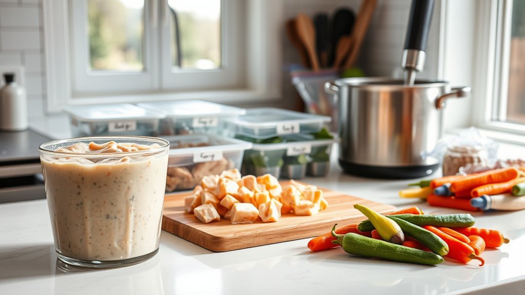 store and freeze puree