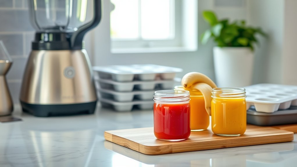 store and freeze puree