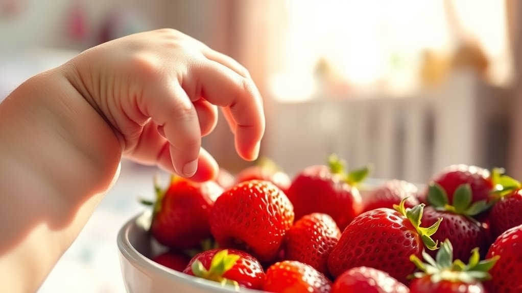strawberries introduction for babies