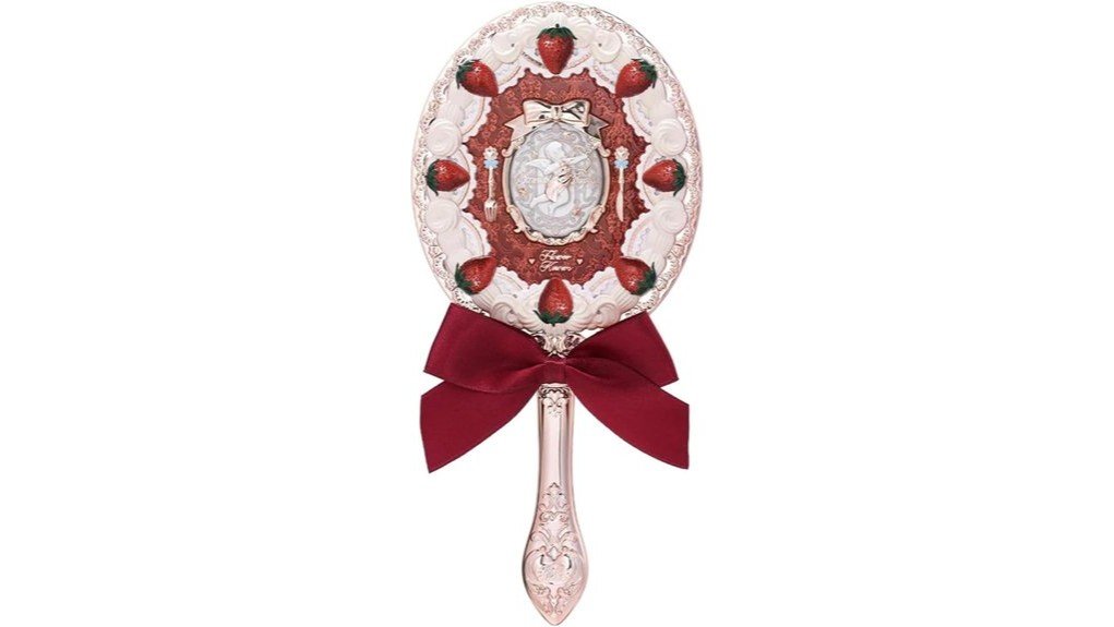 strawberry themed hand mirror review