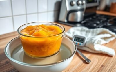 thaw frozen baby food safely