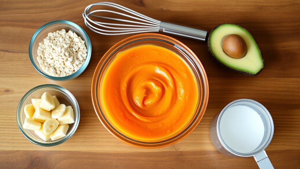 thicken baby purees easily