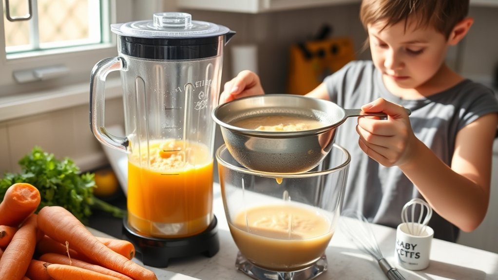 thicken watery baby puree