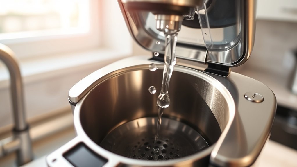 thoroughly rinse coffee maker