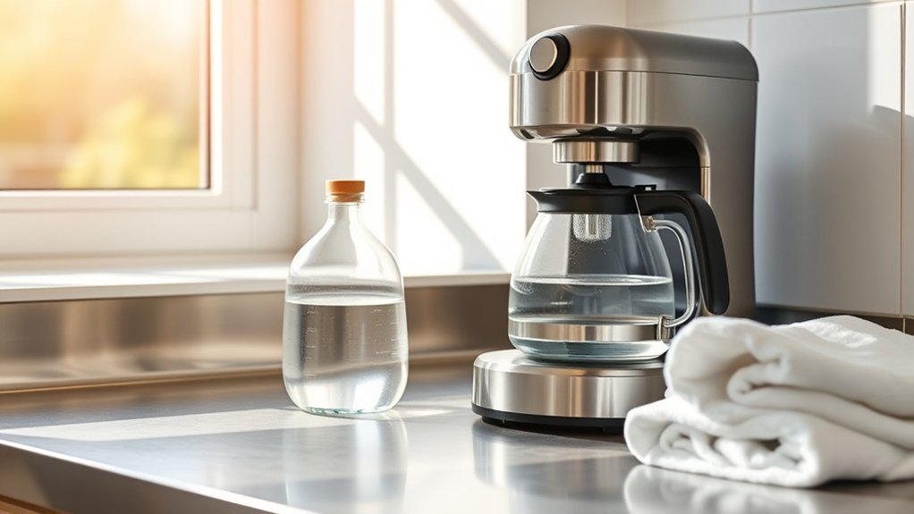 thoroughly rinse coffee maker