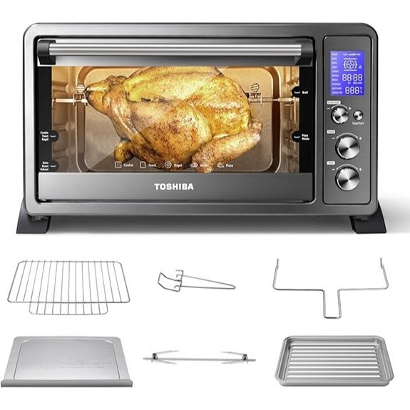 TOSHIBA 6-Slice Convection Toaster Oven (AC25CEW-BS)