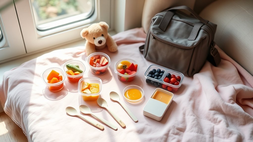 traveling with baby food