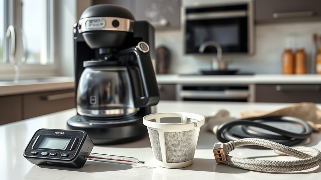 troubleshoot coffee maker heating