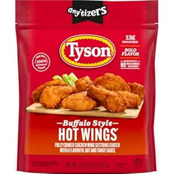 Tyson Any'tizers Buffalo Style Bone-In Chicken Wings 22 oz. (Frozen)