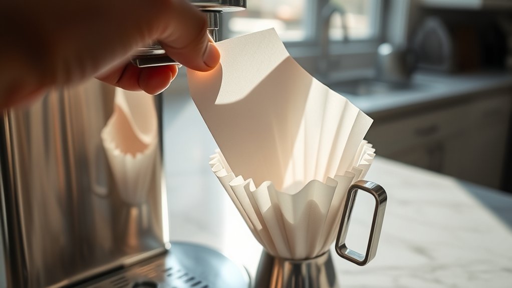 using coffee filters properly