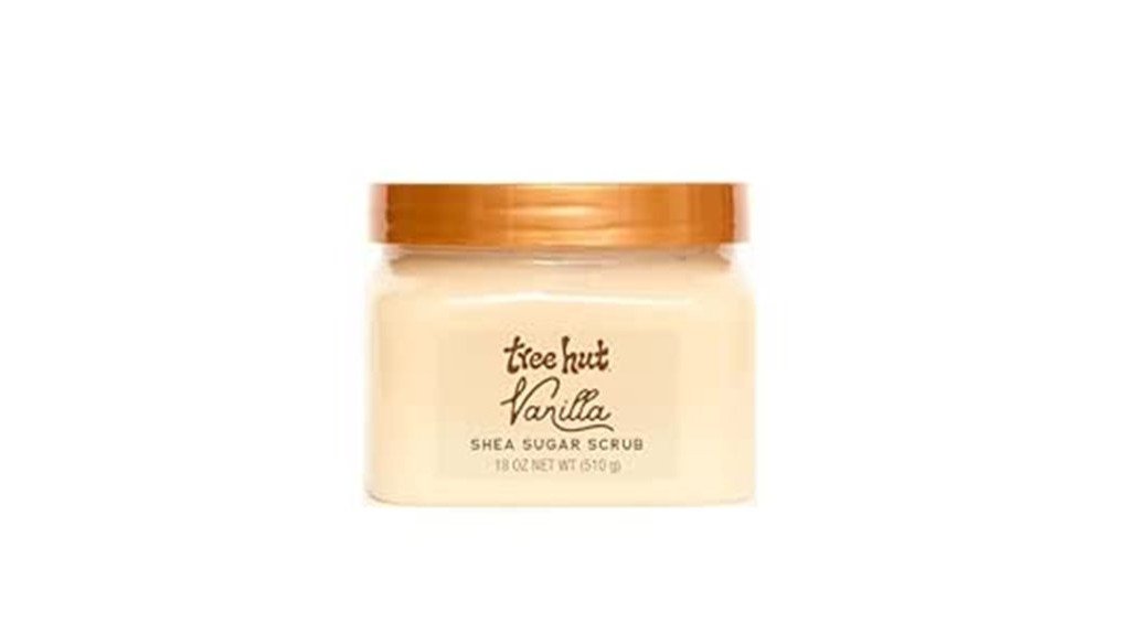 vanilla scented exfoliating body scrub