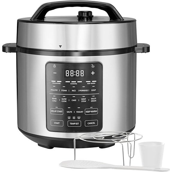 Simple Deluxe Electric Pressure Cooker 12-in-1 6QT