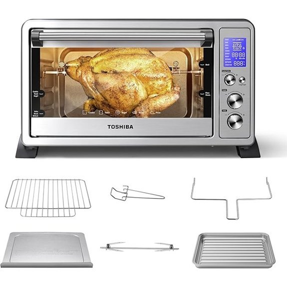 TOSHIBA 10-in-1 Convection Toaster Oven (AC25CEW-SS)