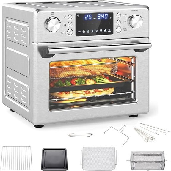 CHEFJOY 14 in 1 Air Fryer Toaster Oven Combo