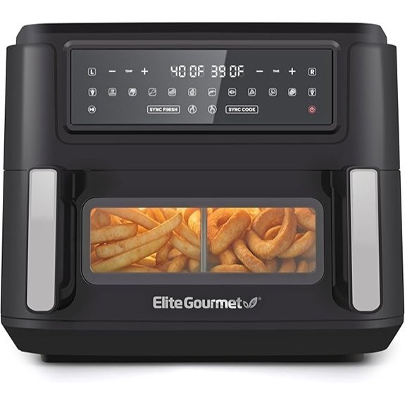 Elite Gourmet Dual Zone Air Fryer Oven (11QT)