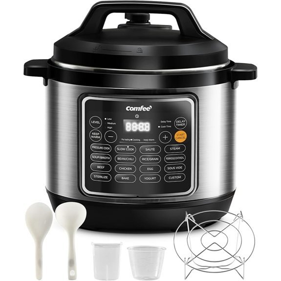 COMFEE’ 8 Quart Pressure Cooker with 16 Functions