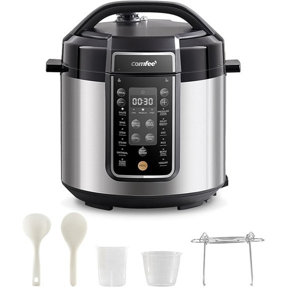 COMFEE’ 6 Quart Pressure Cooker with 13 Functions