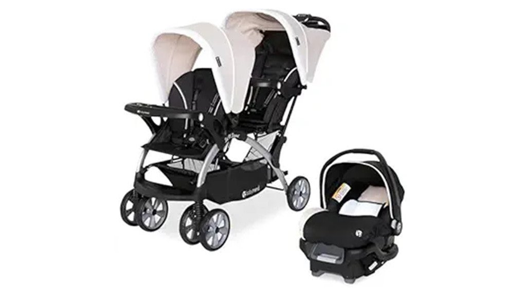 versatile double stroller system