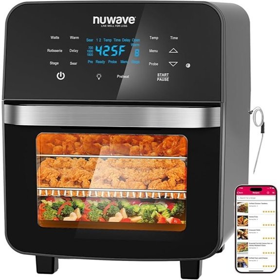 Nuwave Brio 15.5Qt 10-IN-1 Air Fryer Oven