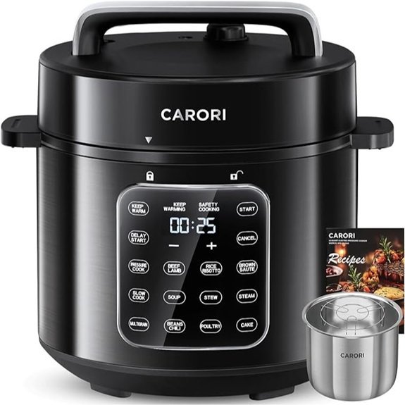 CARORI 9-in-1 Electric Pressure Cooker 6 Qt