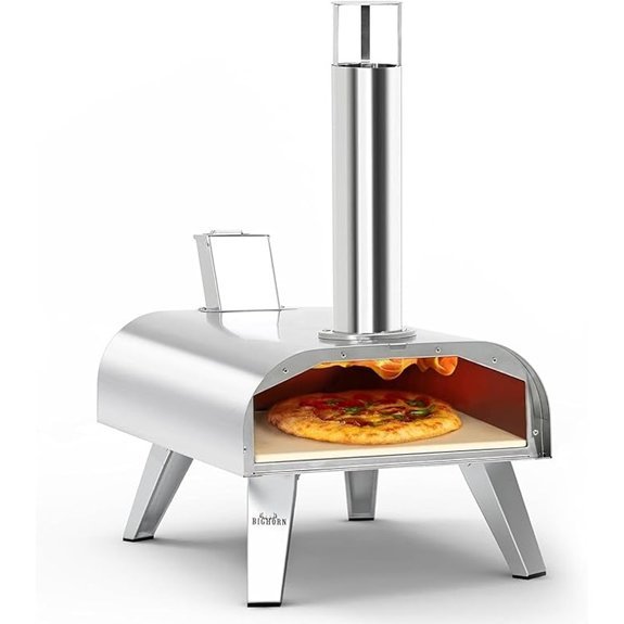 BIG HORN OUTDOORS 12 Multi-Fuel Outdoor Pizza Oven