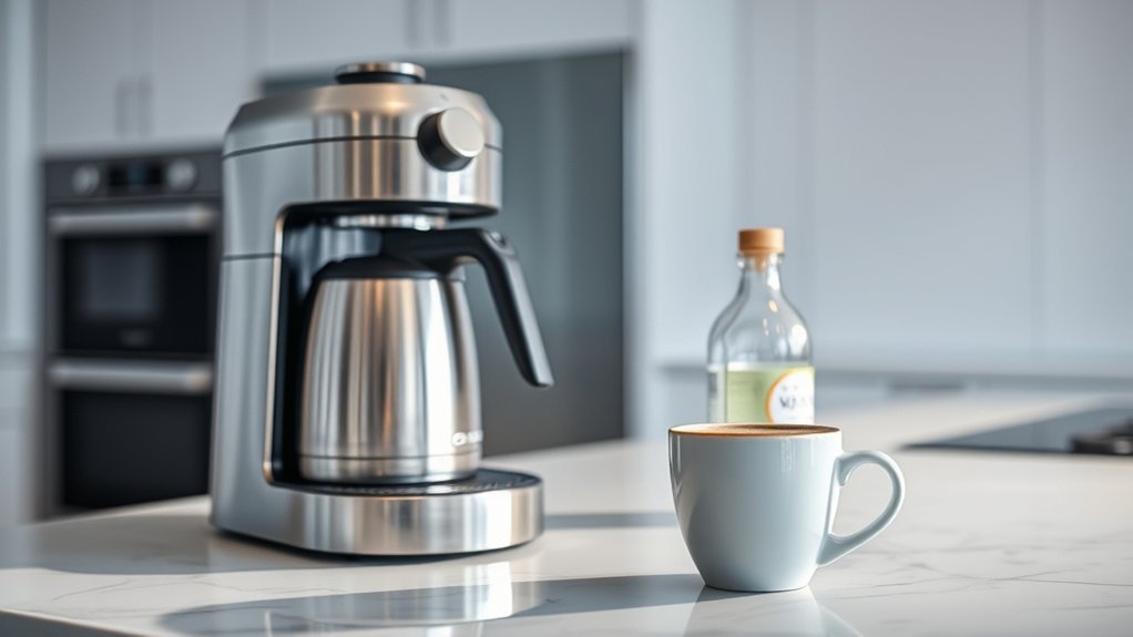 vinegar effective coffee maker cleaner