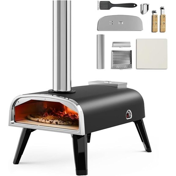 Aidpiza 12 Wood Fired Outdoor Pizza Oven