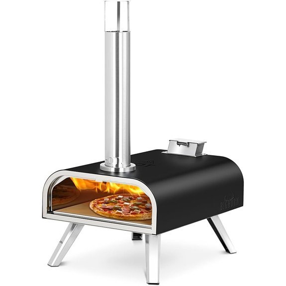 BIG HORN OUTDOORS 16 Inch Wood Pellet Pizza Oven