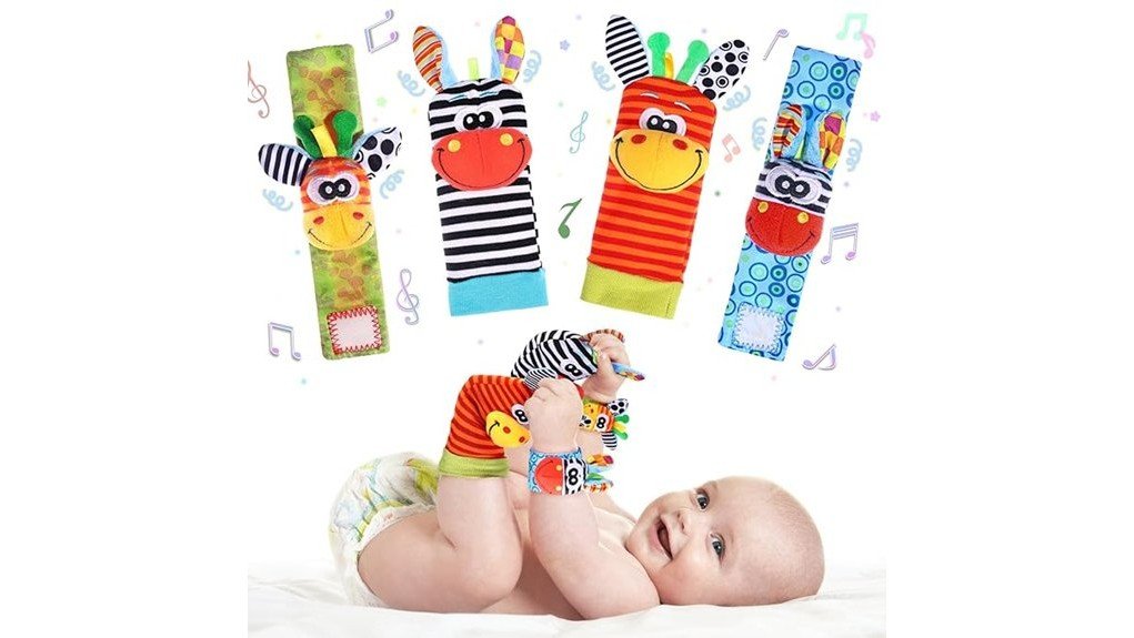 wrist rattle sock set