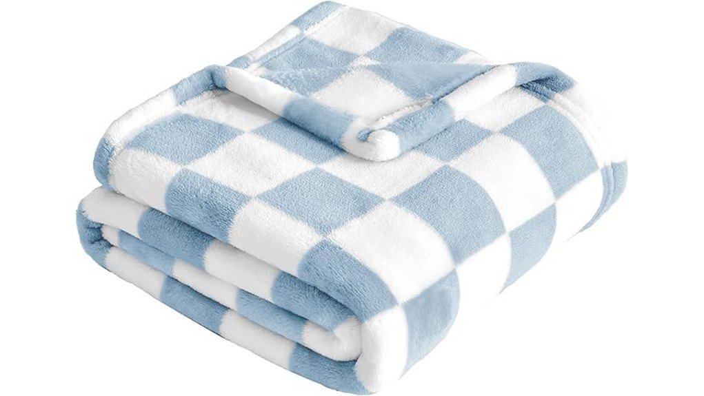 yurhap checkered baby blanket